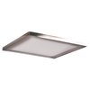 Picture of 15w 1100lm 30k 120v 7½" Boxer Brushed Steel SSL Dedicated LED Damp Location White Acrylic Lens Dimmable Square WW LED Flush Mount