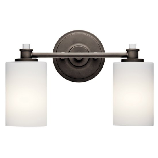 Picture of 200w (2x100w) 14" Joelson Olde Bronze E26 A19 MED 2-Light Wall Vanity