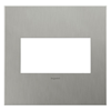 Picture of adorne Cast Metals Brushed Stainless Steel 2-Gang Wall Plate