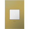 Foto para adorne Cast Metals Brushed Brass 1-Gang 2-Module Wall Plate