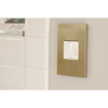 Picture of adorne Cast Metals Brushed Brass 1-Gang 2-Module Wall Plate