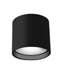 Picture of 14w 1100lm 30k 5⅛" Falco Black Round Cast Aluminum Dimmable WW LED Flushmount