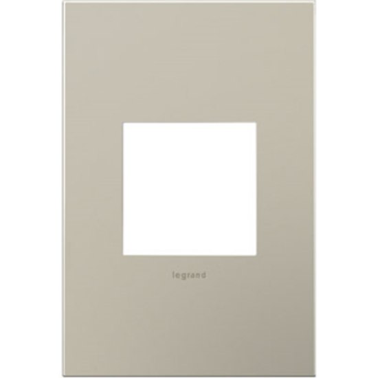 Picture of adorne Cast Metals Satin Nickel 1-Gang 2-Module Wall Plate