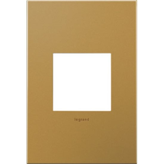 Picture of adorne Cast Metals Satin Bronze 1-Gang 2-Module Wall Plate