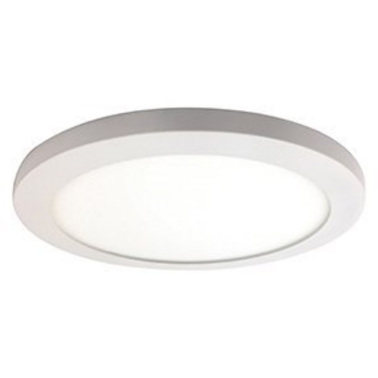 Picture of 15w 1100lm 30k 120v 9½" Disc White Acrylic SSL Dedicated LED Damp Location White Dimmable Round WW LED Flush Mount