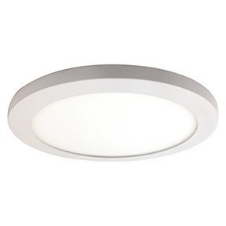 Foto para 15w 1100lm 30k 120v 9½" Disc White Acrylic SSL Dedicated LED Damp Location White Dimmable Round WW LED Flush Mount