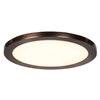 Picture of 15w 1100lm 30k 120v 9½" Disc Bronze Acrylic SSL Dedicated LED Damp Location White Dimmable Round WW LED Flush Mount