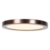 Picture of 12w 800lm 30k 120v 5½" Disc Bronze Acrylic SSL Dedicated LED Damp Location White Dimmable Round WW LED Flush Mount