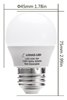 Foto para 3w ≅25w 250lm 50k 120v E26 G14/G16 Globe for Vanity MIrror, Table Lamp, Celing Fan Non-Dimmable CW LED Light Bulb