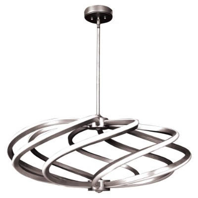 Show details for 56w (8 x 7w) 4760lm 14¾" 30k Vortex SSL 85CRI LED Brushed Steel WW LED Pendant Picture of 56w (8 x 7w) 4760lm 14¾" 30k Vortex SSL 85CRI LED Brushed Steel WW LED Pendant