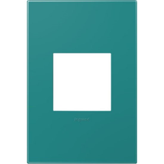 Picture of adorne Plastics Turquoise Blue 1-Gang 2 Module Wall Plate