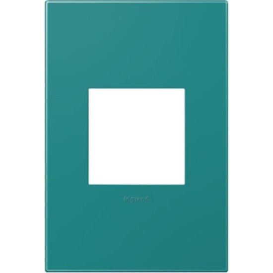 Foto para adorne Plastics Turquoise Blue 1-Gang 2 Module Wall Plate