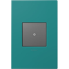 Picture of adorne Plastics Turquoise Blue 1-Gang 2 Module Wall Plate