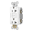 Picture of 20a radiant White Spec-Grade Tamper Resistant GFCI Duplex Outlet