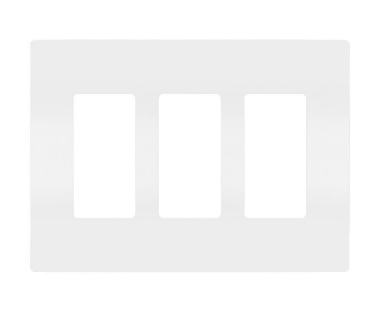 Foto para radiant White 3-Gang Screwless Wall Plate