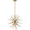 Foto para 60w Chandelier Tryst CAND Burnished Gold Stem Hung Pendant