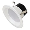 Picture of 9w ≅60w 540lm 4" 30K 90cri JA8 White Retrofit Recessed WW LED Dimmable Downlight