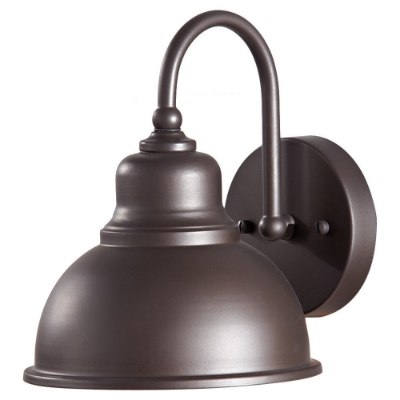 Mostrar detalles para 100w Darby 9" Oil Rubbed Bronze 1-Light Outdoor Wall Sconce Imagen de 100w Darby 9" Oil Rubbed Bronze 1-Light Outdoor Wall Sconce