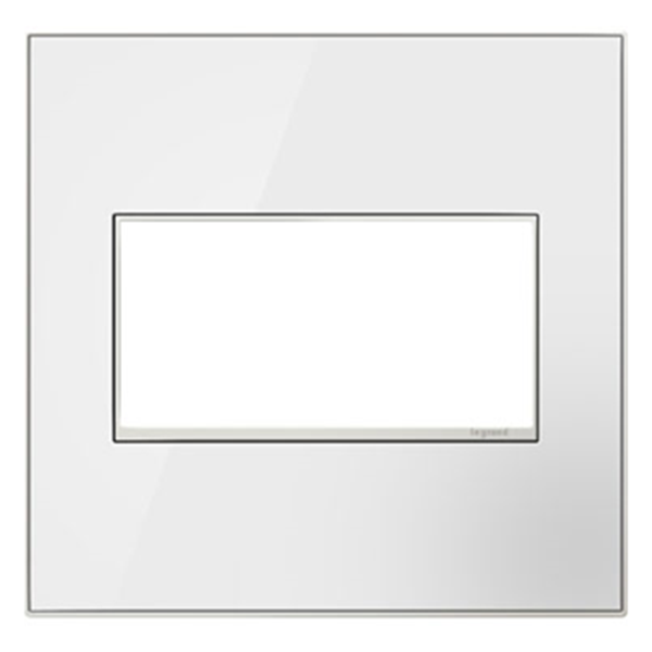 Foto para adorne Real Materials Mirror White 2-Gang Wall Plate