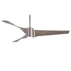 Picture of 65w 60" Triple Brushed Steel with Urban Light Oak Blades Ceiling Fan
