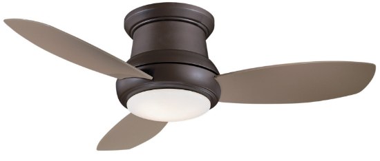 Picture of 58.7w SW 44" Led Flush Mount Ceiling Fan Oil Rubbed Bronze White Opal Glass