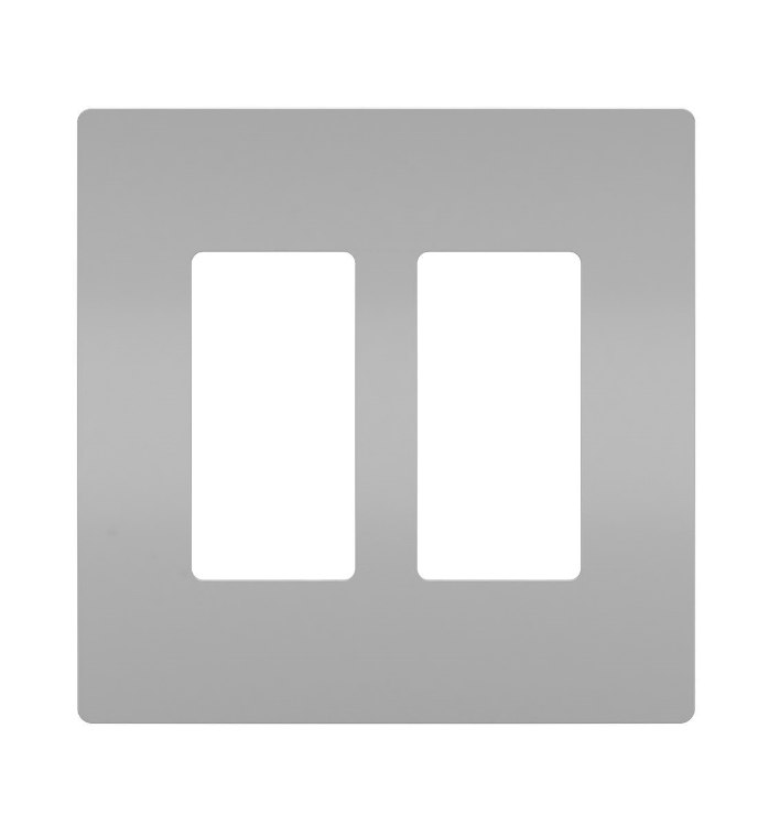 Foto para radiant Gray 2-Gang Screwless Wall Plate