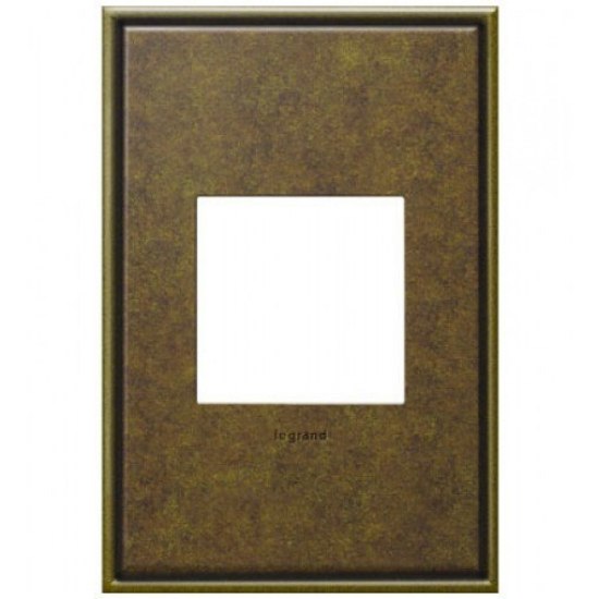 Picture of adorne Cast Metals Aged Brass 1-Gang 2-Module Wall Plate