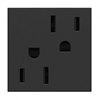 Picture of 15a adorne Graphite 2-Module Tamper Resistant Duplex Outlet