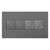Picture of adorne Plastics Magnesium 4-Gang Wall Plate
