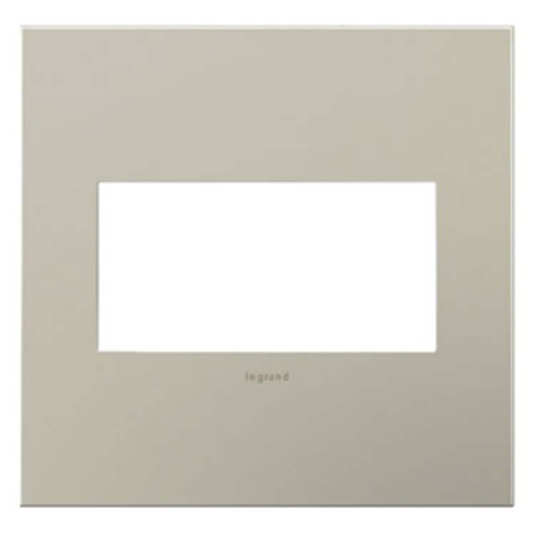 Picture of adorne Cast Metals Satin Nickel 2-Gang Wall Plate