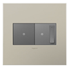 Foto para adorne Cast Metals Satin Nickel 2-Gang Wall Plate