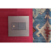 Picture of adorne Cast Metals Satin Nickel 2-Gang Wall Plate