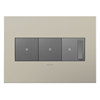 Picture of adorne Cast Metals Satin Nickel 3-Gang Wall Plate