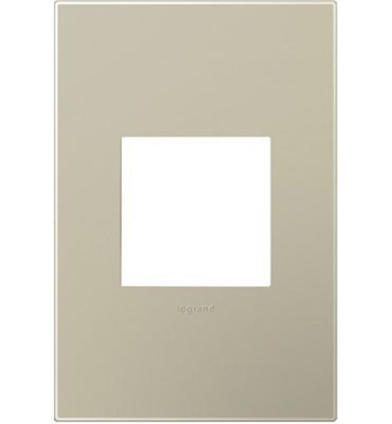 adorne Plastics Titanium 1Gang Wall Plate Luztra