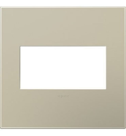 Foto para adorne Plastics Titanium 2-Gang Wall Plate