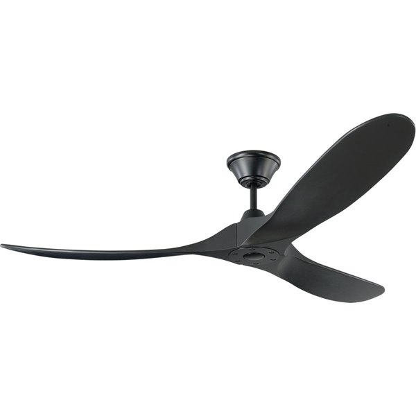 Picture of 27w 60" Maverick Matte Black with Black Blades 3-Blade Indoor/Outdoor Ceiling Fan
