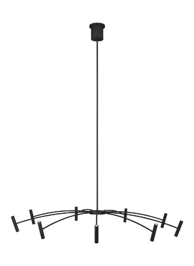 Foto para 53" 48w 2999lm 30k Aerial Matte Black WW LED Chandelier