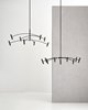 Picture of 53" 48w 2999lm 30k Aerial Matte Black WW LED Chandelier