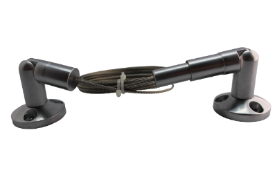 Mostrar detalles para 10' Polished Chrome Ceiling-Floor Cable Anchor Set Imagen de 10' Polished Chrome Ceiling-Floor Cable Anchor Set