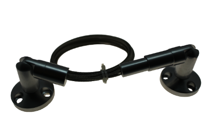 Mostrar detalles para 10' Black Ceiling-Floor Cable Anchor Set Imagen de 10' Black Ceiling-Floor Cable Anchor Set