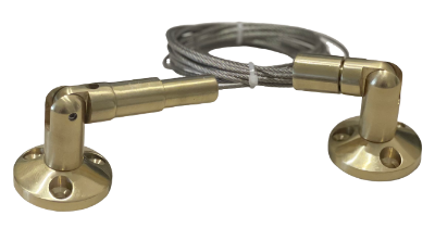 Mostrar detalles para 10' Gold Ceiling-Floor Cable Anchor Set Imagen de 10' Gold Ceiling-Floor Cable Anchor Set