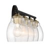 Foto para 30" Winsley Coal And Stained Brass 4-Light E-26 Wall Bath Light