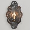 Picture of 9" Feleena Brass Aged Iron E12 Small Sconce