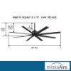 Picture of 51w 65" Xtreme H2O 8-Blades Coal Outdoor Ceiling Fan