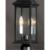 Foto para 20" Vicksburg Black 2-Light E12 Outdoor Pole/Post Mount Lantern