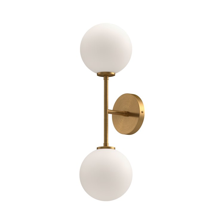 Foto para 6" Cassia Aged Gold 2-Light E-12 Wall Sconce
