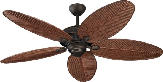 Foto para 52" Cruise Roman Bronze with American Walnut ABS with Grain Blades Outdoor Ceiling Fan