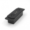 Foto para USB Combo Three Prong US Flat Plug 10' Desktop Duplex Power Outlet
