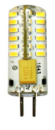 Picture of 30K 12-15V 180 Lumen G4 Bi-Pin Silica Gel IP65 Enclosed Fixture Dimmable LED Light Bulb