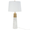 Picture of 29" White & Gold Speckled Ceramic Terrazzo Tall Table Lamp